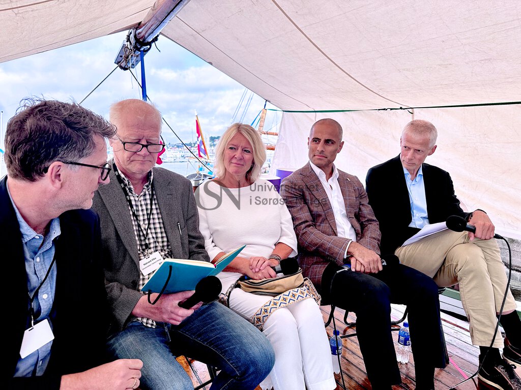 Arendalsuka 2024 – Ole Jacob Thomassen, Halvard Vike, Kristin Clemet, Mahmoud Farahmand, Hans Christian Holte