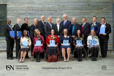 Doktorkreeringsseremoni ved USN 2019