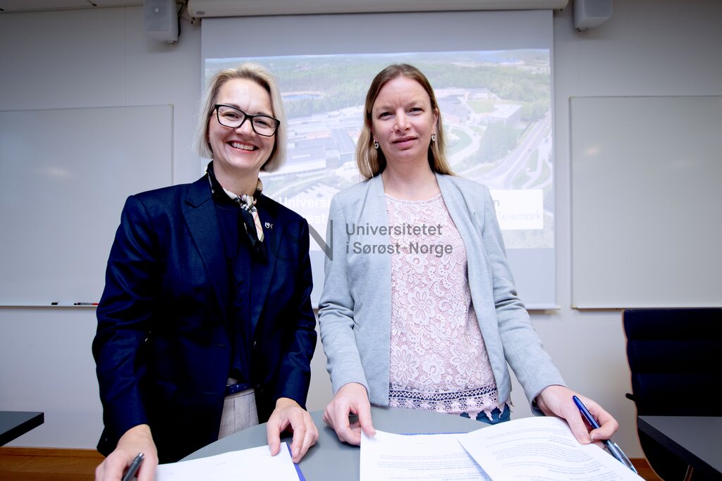 Rektorene Pia Bing-Jonsson og Marit Hagen Øygarden