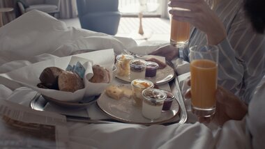 Double bed with person