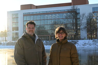 Ordfører Lisbeth Hammer Krog og kommunedirektør Geir B. Aga 