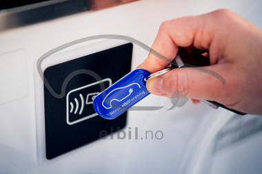 Ladeklubbens blå ladebrikke