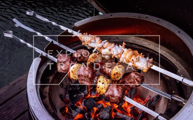 Lam og kamskjell fra kysten