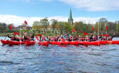 Kajakkpadling i Trondheim