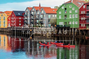 Kajakkpadling i Trondheim