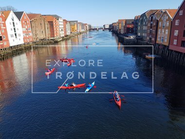 Kajakkpadling i Trondheim