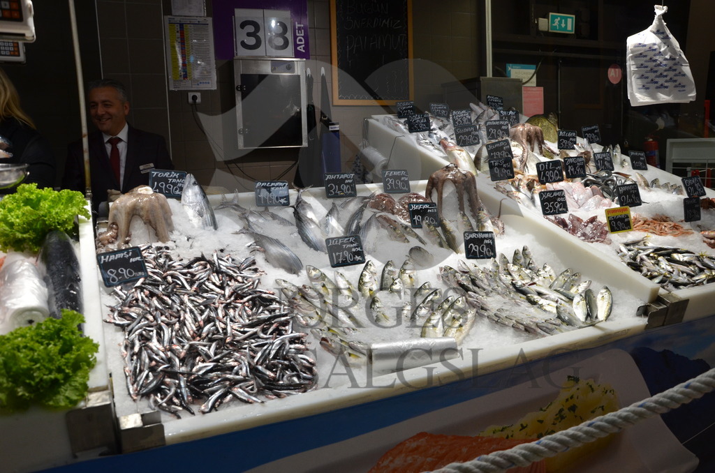 Fisk på marked i Tyrkia