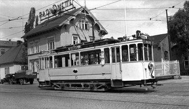 0274 Motorvogn OS 15 i Slemdals-veien.