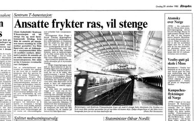 Ansatte frykter ras i Sentrum T-banestasjon