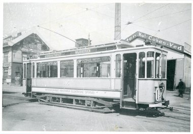 Vogn KES 195 ved Majorstuen bygget 1912