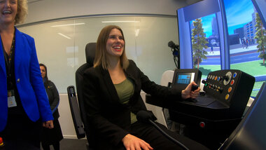 Trikkesimulator med Sirin Stav