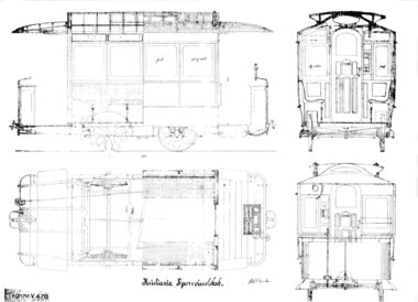 Hovedtegning hestesporvogn