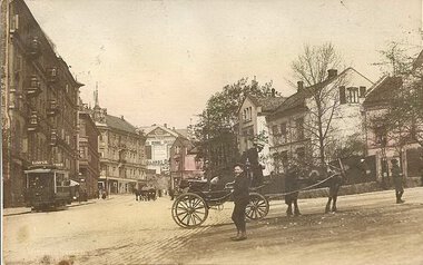 Ullevålsveien 1905 en vogn fra KKS