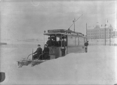 Snørydding i Torshovgata 1901