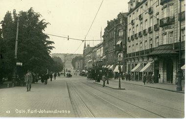 Postkort Karl Johans gate