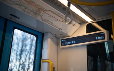 SL18 rutekart og skjerm