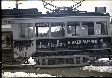 Ekebergbanen, reklame for Dr. Dralles birkenwasser
