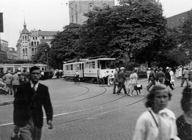Sporvogner på Stortorvet