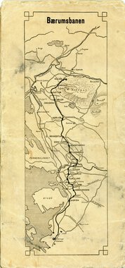 1180 Bakside kart Bærumsbanen