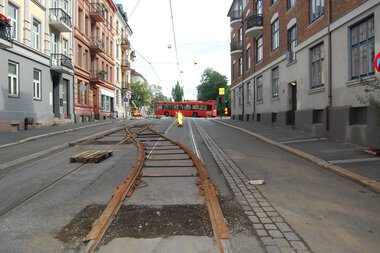 Infrastruktur i Thereses gate 2011