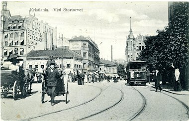 1431	Vogn 91 i linje 8 på Stortorvet