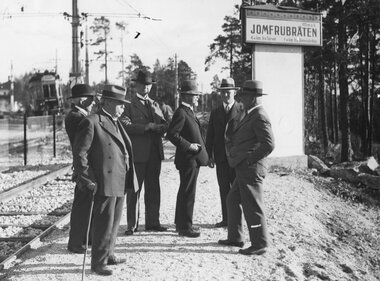 Prøvekjøring til Simensbråten 1930