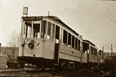 Vogn 141 på huggesporet på Vålerenga 1967