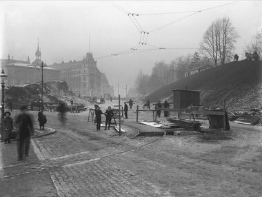 Opparbeidelse av infrastruktur på Drammensveien