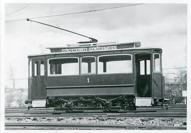 Vogn HKB nr. 1	Holmenkollbanens første vogn