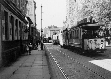 Vogn 499 bygget av Skabo for KES i 1913, levert som KES 349