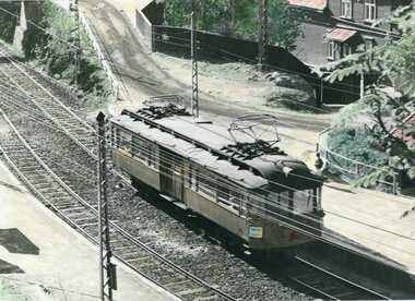 Holmenkolbanen, håndkolorert