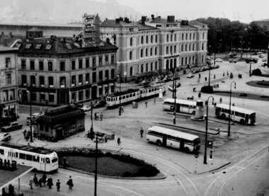 Jernbanetoget ca., 1956 -57.