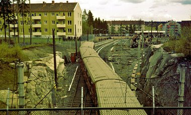 T-baneåpning mot Bergkrystallen 1966