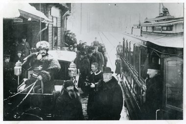 Åpning av Holmenkolbanen (prøvetur) torsdag 3. februar 1898.