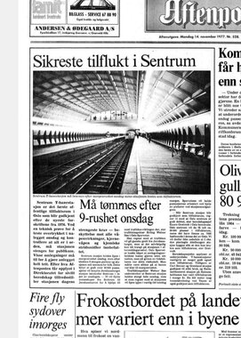 Aftenposten om Sentrum T-banestasjon
