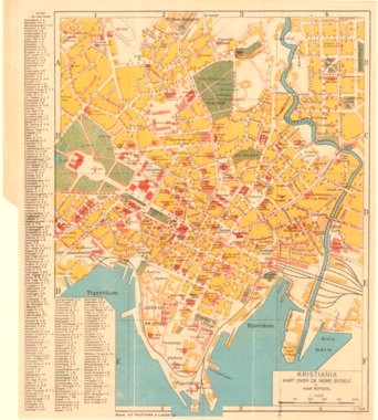 Trasekart for Kristiania