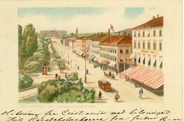 Kristiania Sporveisselskab tegning  