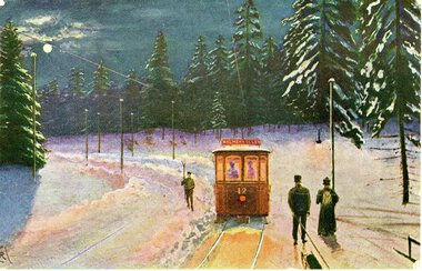 1447	Sporvogn mot Holmenkollen