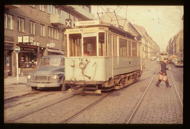 Vogn 48 som sikringsvogn for korntrikken til hugging