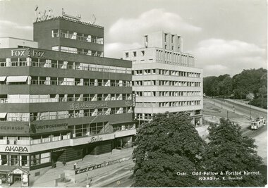Thorstedhjørnet postkort stemplet 1953.