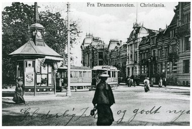 Vogn KES47 ved Empirekvartalet ca 1903, Solli