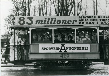 Reklametilhenger med egenreklame