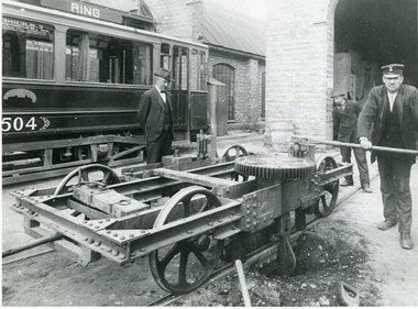 Arbeidstralle på Sagene ca 1920