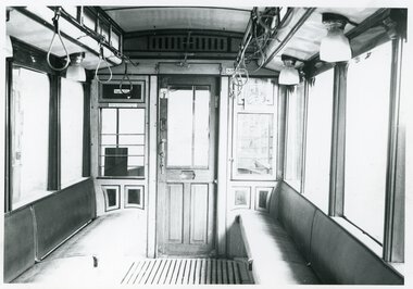 Interiør vogn 635 Røgning og spytting forbudt	