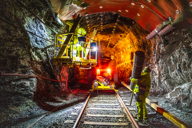 Tunellarbeid mellom Carl Berners plass og Tøyen