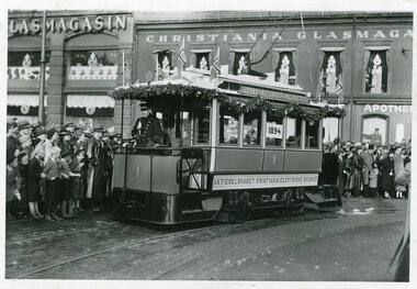 KES vogn 1 på Stortorvet	