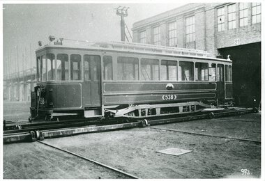 Vogn 538 eksteriør vognhall verkstedspor