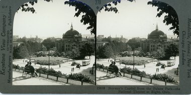 Nationaltheatret fra Abelhaugen stereokort