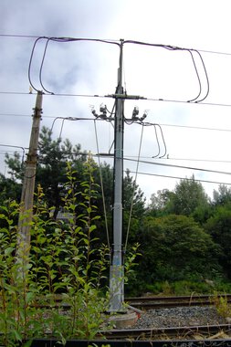 KL, gammel mast Ekebergbanen