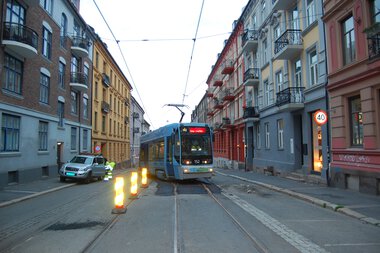 152 prøvekjører klatreveksel i Thereses gate